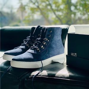 HELM Boots Cole Blue Suede high top sneakers size 11 - Men’s